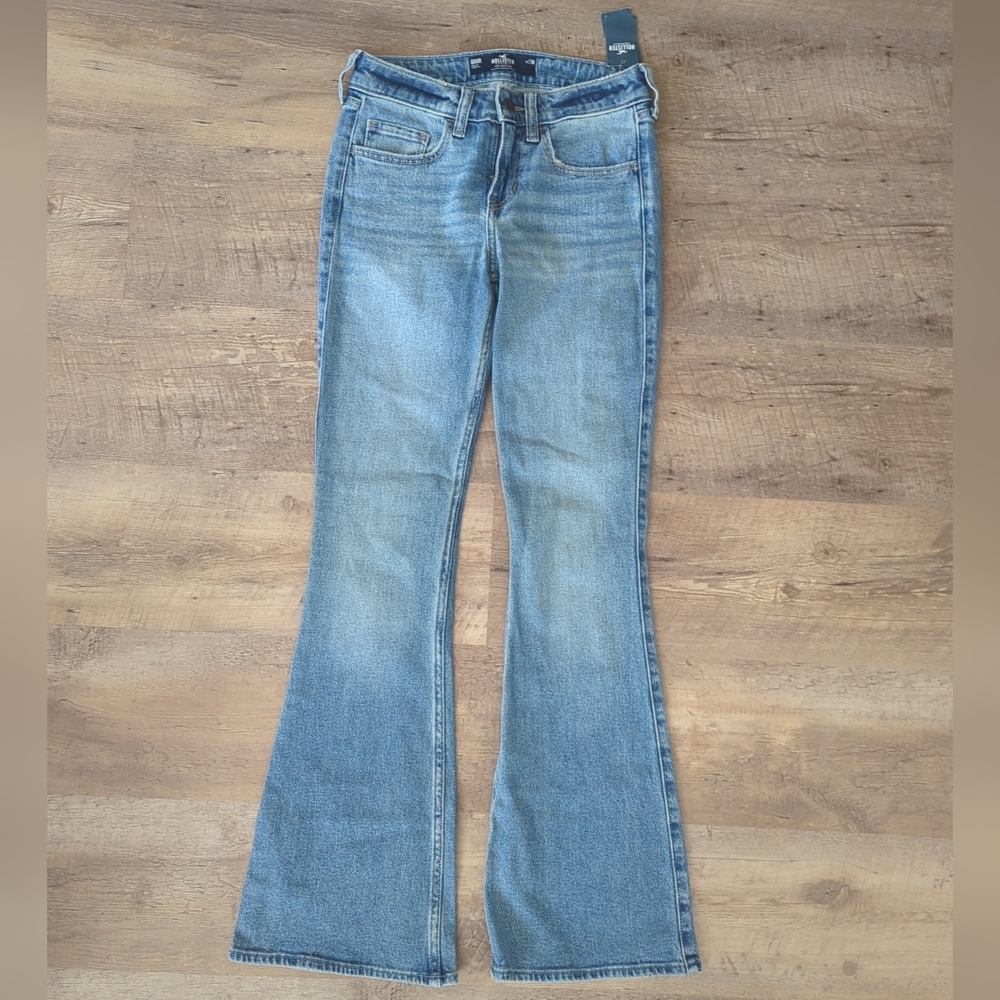 Hollister Denim Flare Jeans in Light Blue